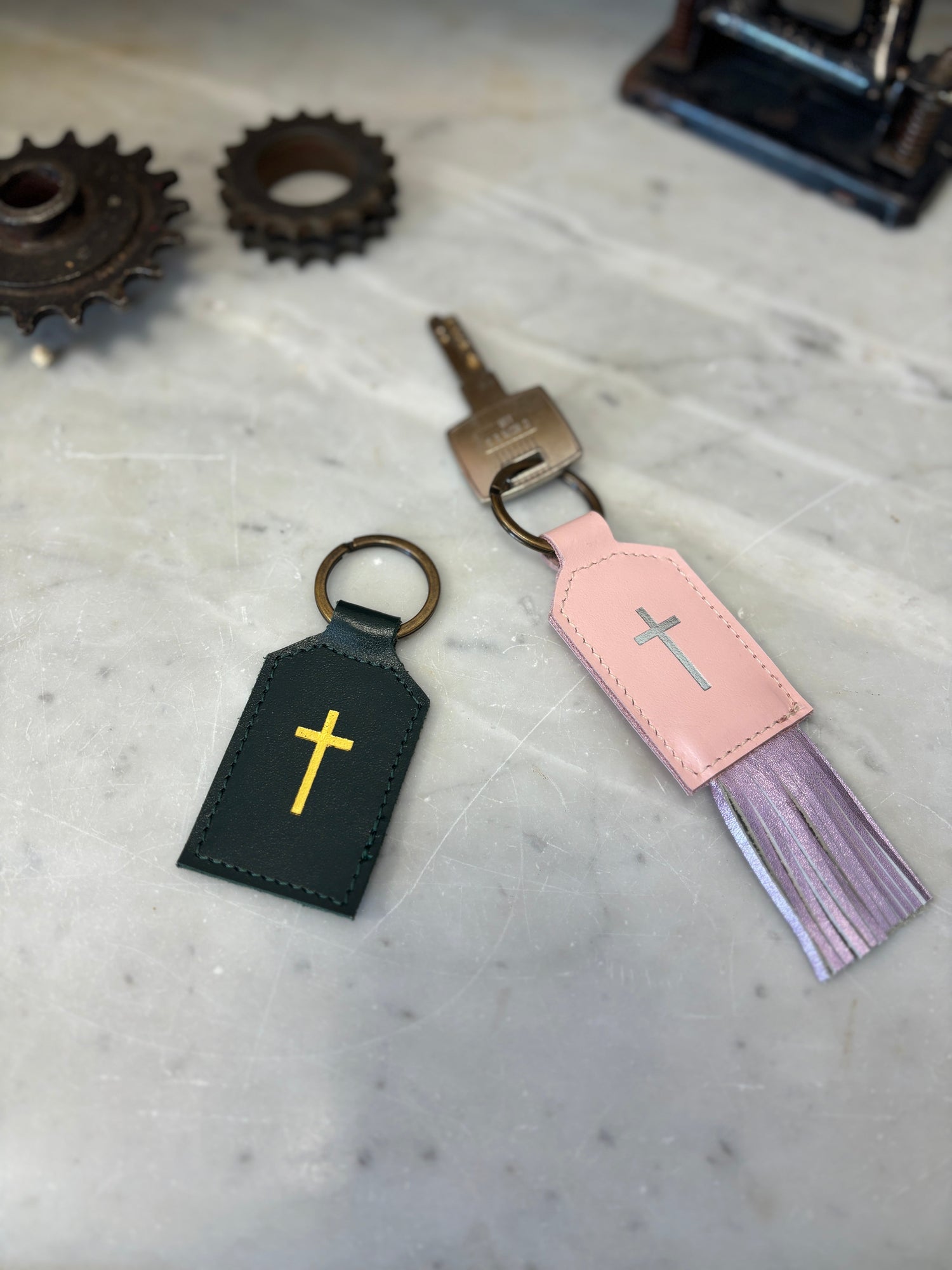 Collection portes clés en cuir